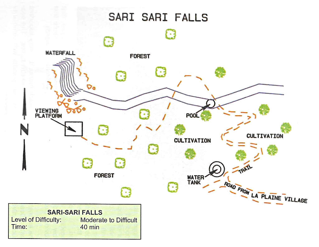 Sari Sari Falls - map